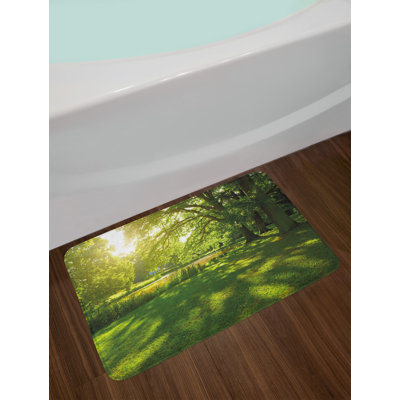 Hunter Green Bathroom Rugs | Wayfair